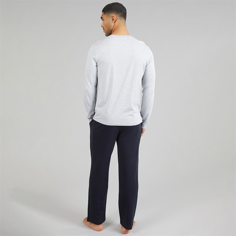 Lacoste Mens Lounge Pants Navy Blue/Green - Image 2
