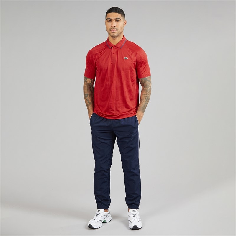 Lacoste Mens On Court Polo Shirt Rouge - Image 4