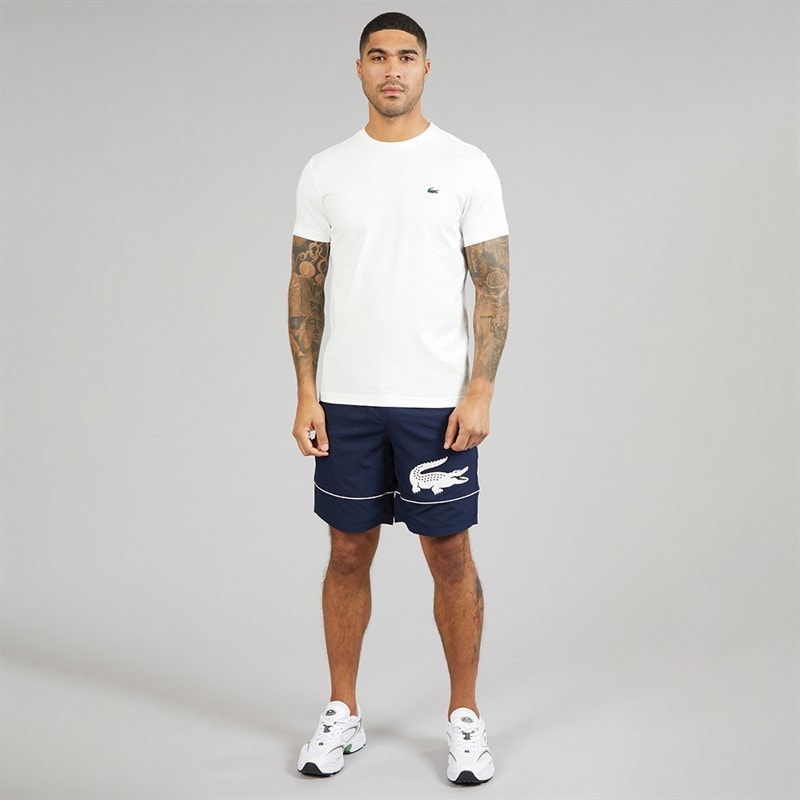 Lacoste Mens Tennis Heritage Print T-Shirt White - Image 4