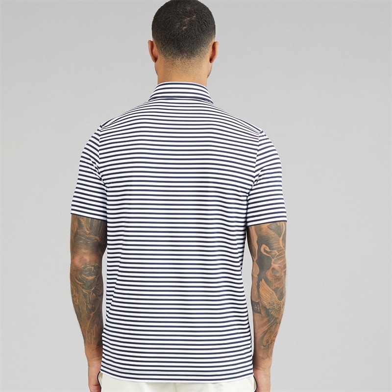 Lacoste Mens Regular Fit Polo Shirt Navy Blue/White - Image 2