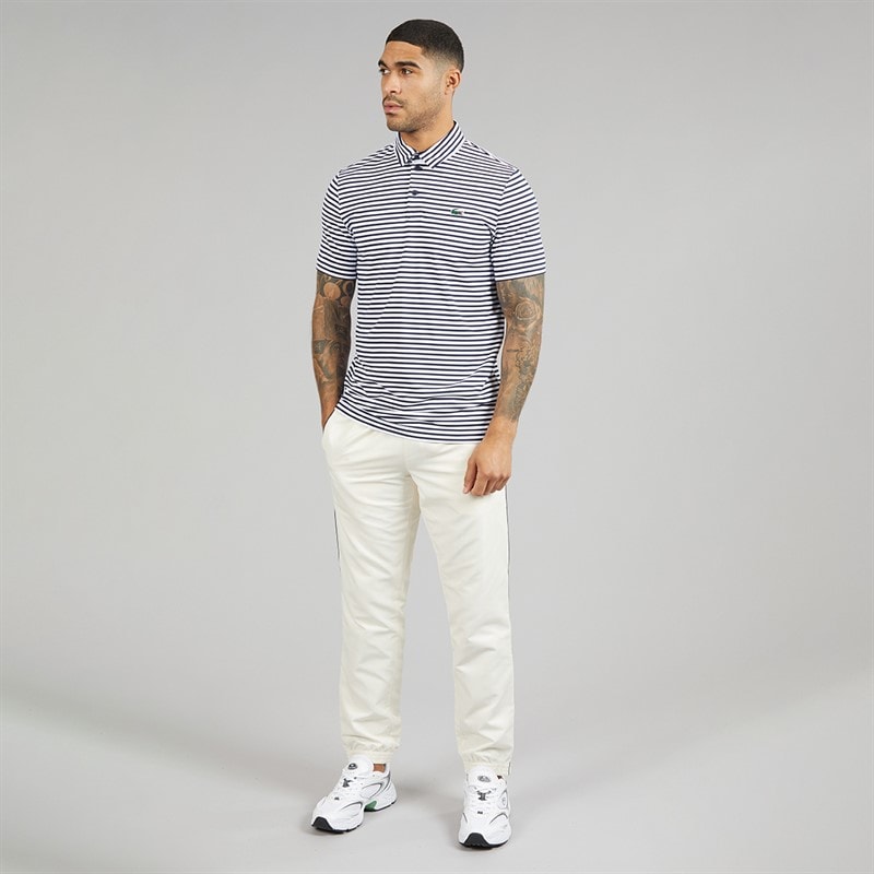 Lacoste Mens Regular Fit Polo Shirt Navy Blue/White - Image 4
