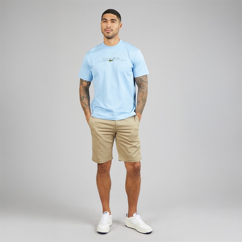 Lacoste Mens T-Shirt Pale Blue - Image 4