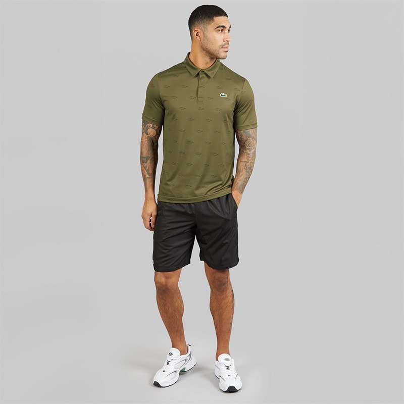 Lacoste Mens Regular Fit Polo Shirt Khaki Green/Green - Image 4
