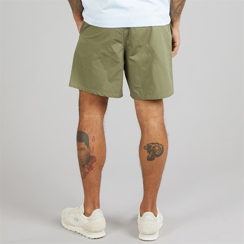Lacoste Mens Relaxed Fit Cotton Shorts Khaki Green - Image 2