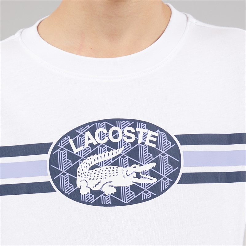 Lacoste Boys T-Shirt Blanc - Image 3