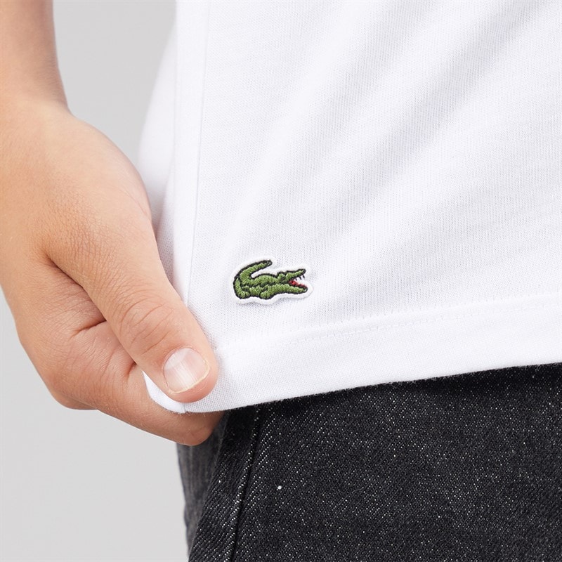 Lacoste Boys T-Shirt Blanc - Image 5