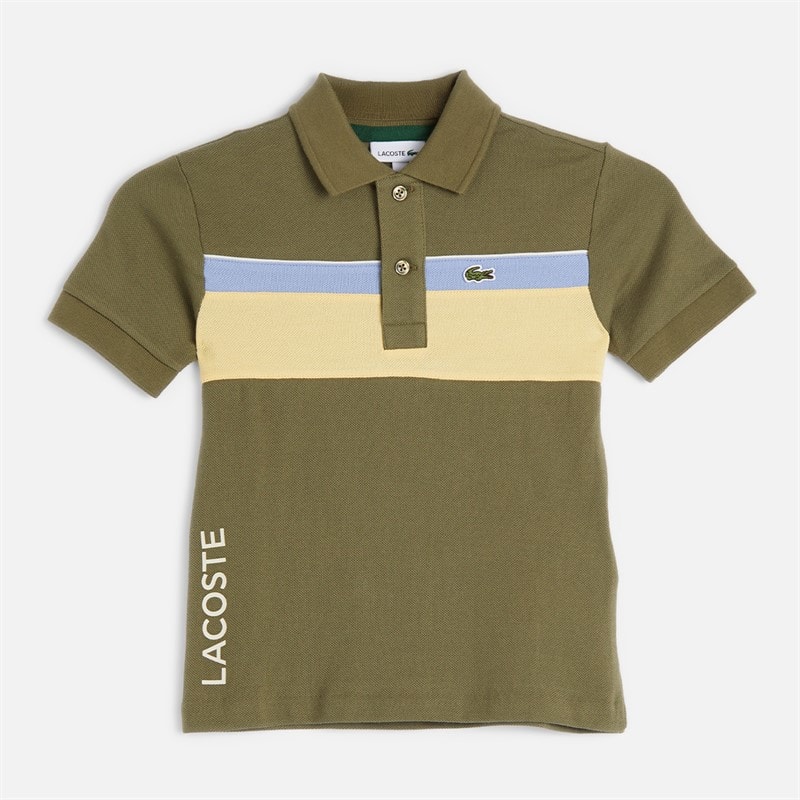 Lacoste Boys Polo Shirt Olive/Farine