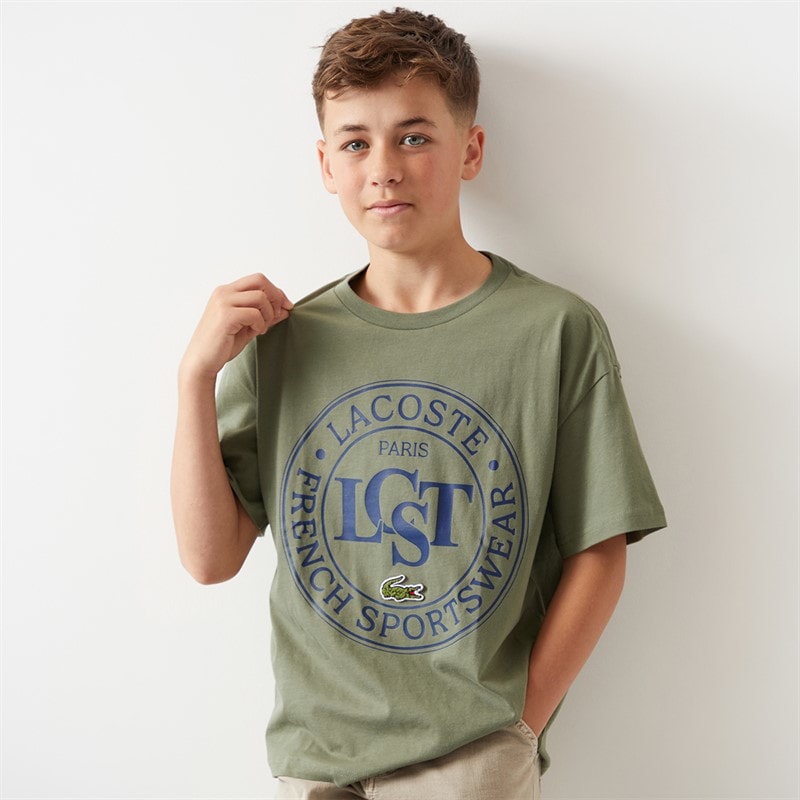 Lacoste Boys T-Shirt Khaki Kaki