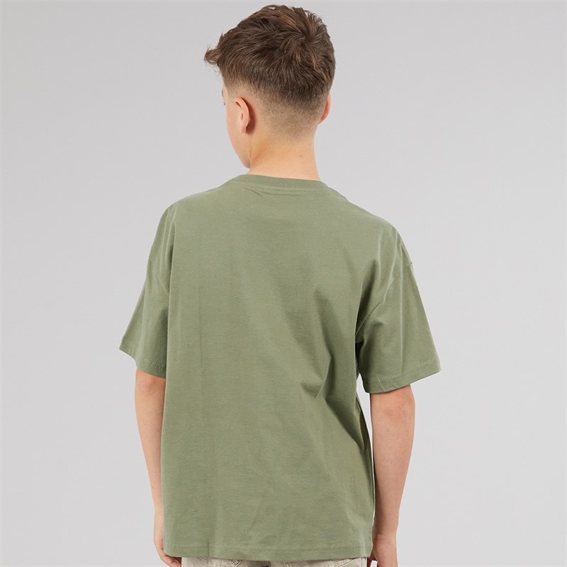 Lacoste Boys T-Shirt Khaki Kaki - Image 2