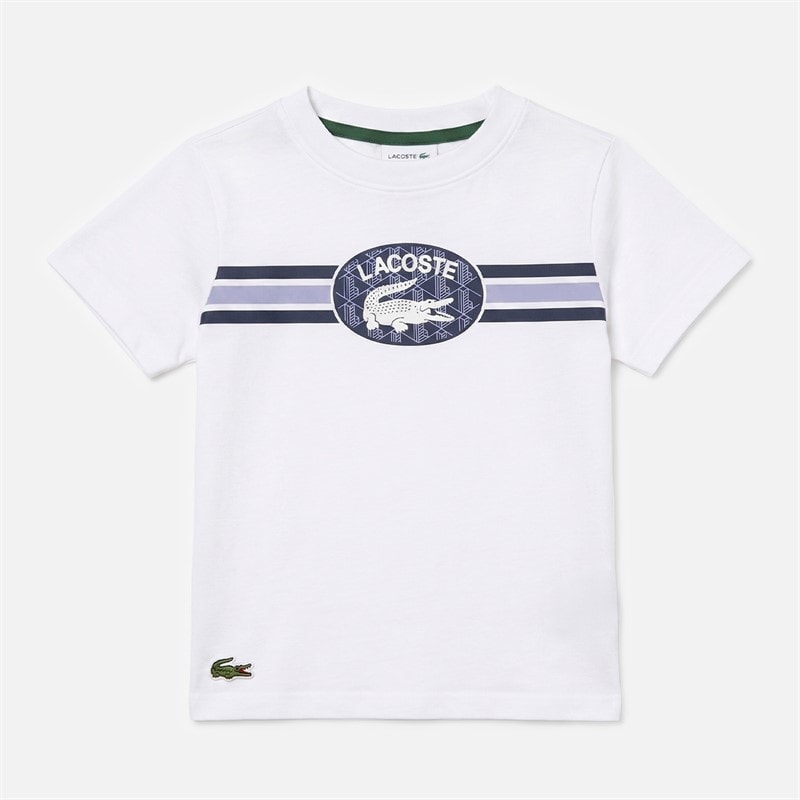 Lacoste Boys T-Shirt Blanc - Image 1