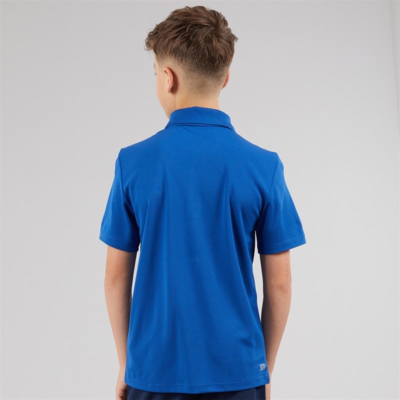 Lacoste Boys Polo Shirt Bleu France - Image 2