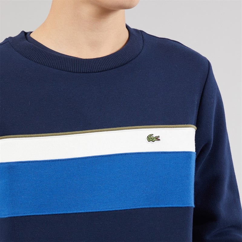 Lacoste Boys Sweatshirt Marine/Olive - Image 5