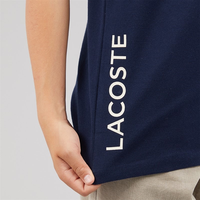 Lacoste Boys Polo Shirt Marine/Olive - Image 3