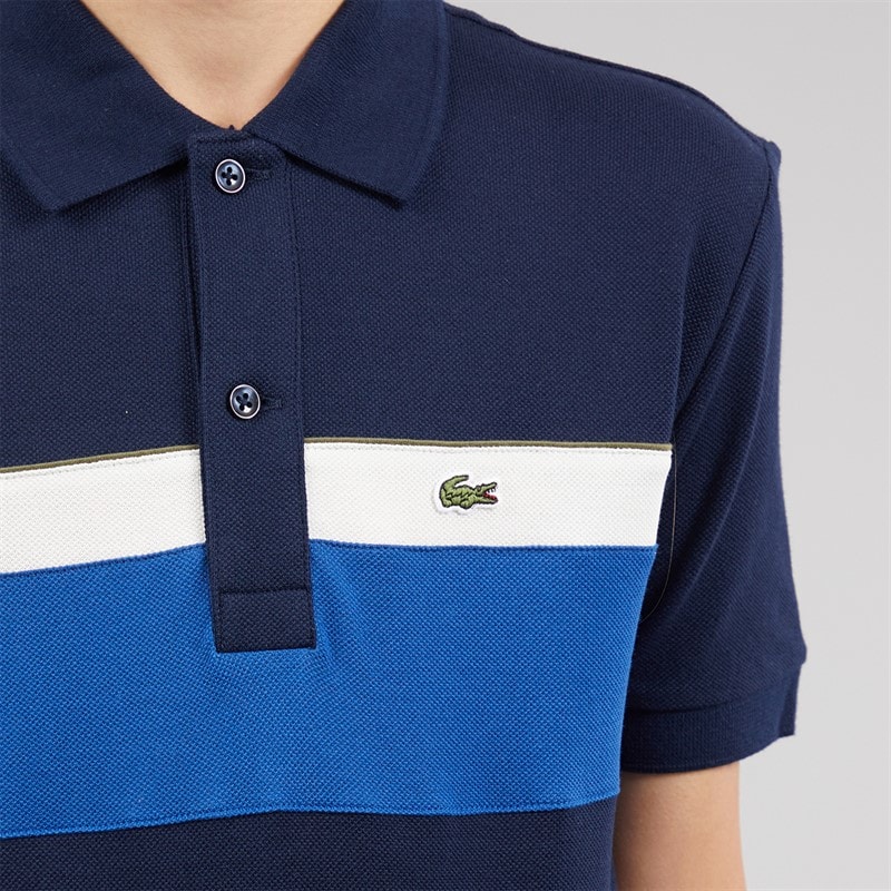 Lacoste Boys Polo Shirt Marine/Olive - Image 5