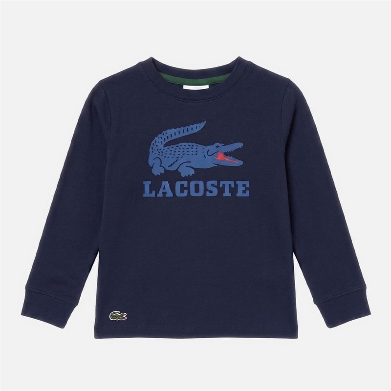 Lacoste Boys Long Sleeve T-Shirt Marine
