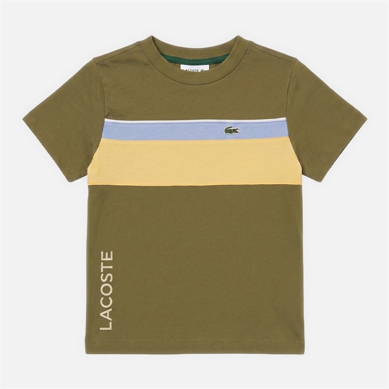 Lacoste Boys T-Shirt Olive/Farine