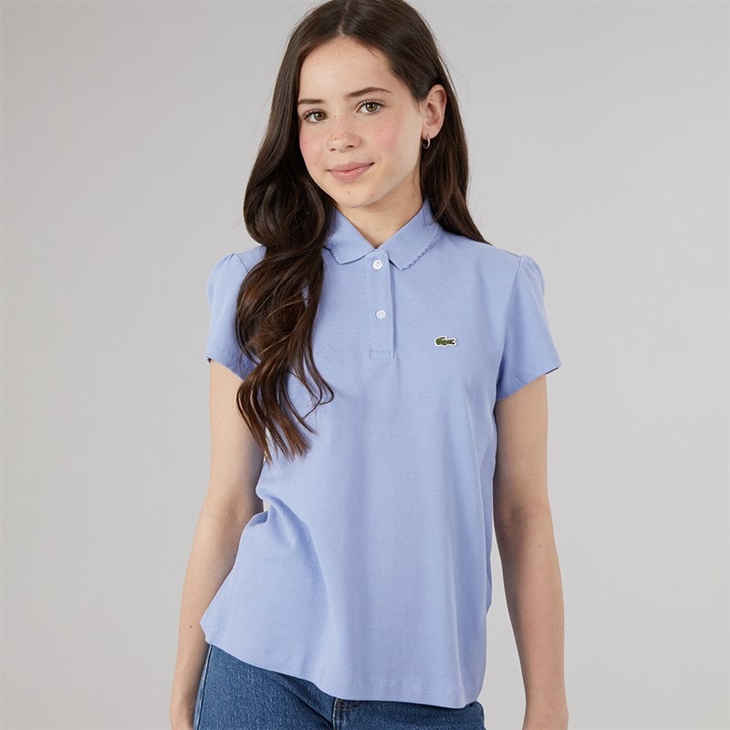 Lacoste Girls Polo Shirt Delphinium