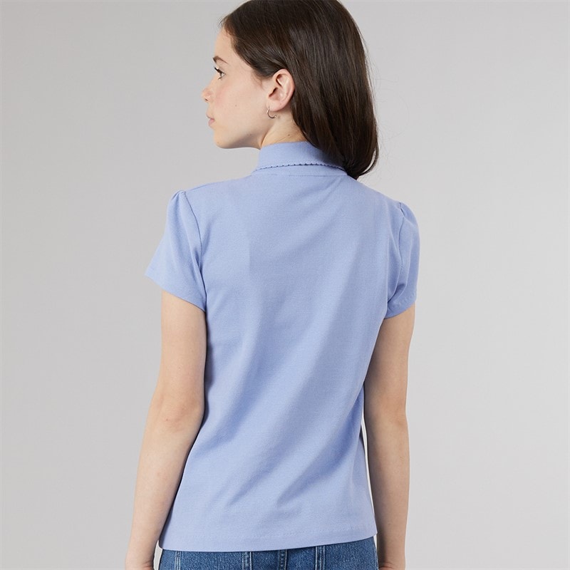 Lacoste Girls Polo Shirt Delphinium - Image 2
