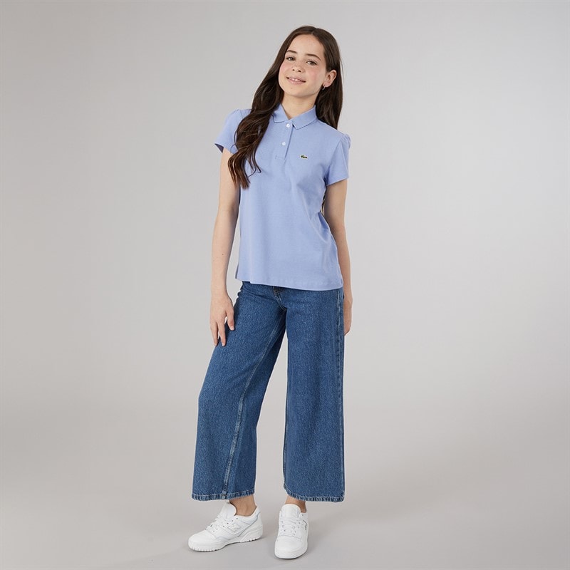 Lacoste Girls Polo Shirt Delphinium - Image 3