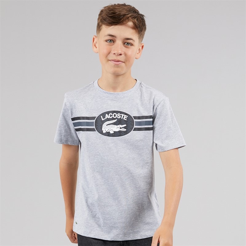 Lacoste Boys T-Shirt Argent Chine