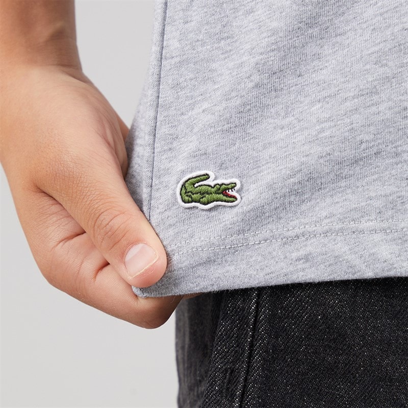 Lacoste Boys T-Shirt Argent Chine - Image 5