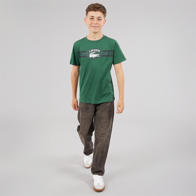 Lacoste Boys T-Shirt Vert - Image 4