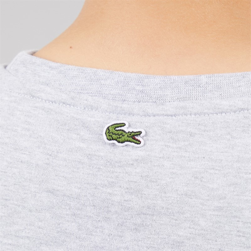 Lacoste Boys Long Sleeve T-Shirt Argent Chine - Image 5
