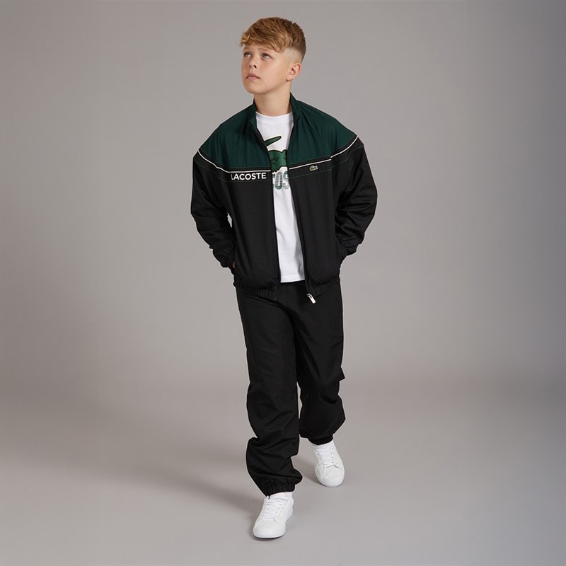 Lacoste Boys Colourblock Tracksuit Noir - Image 4