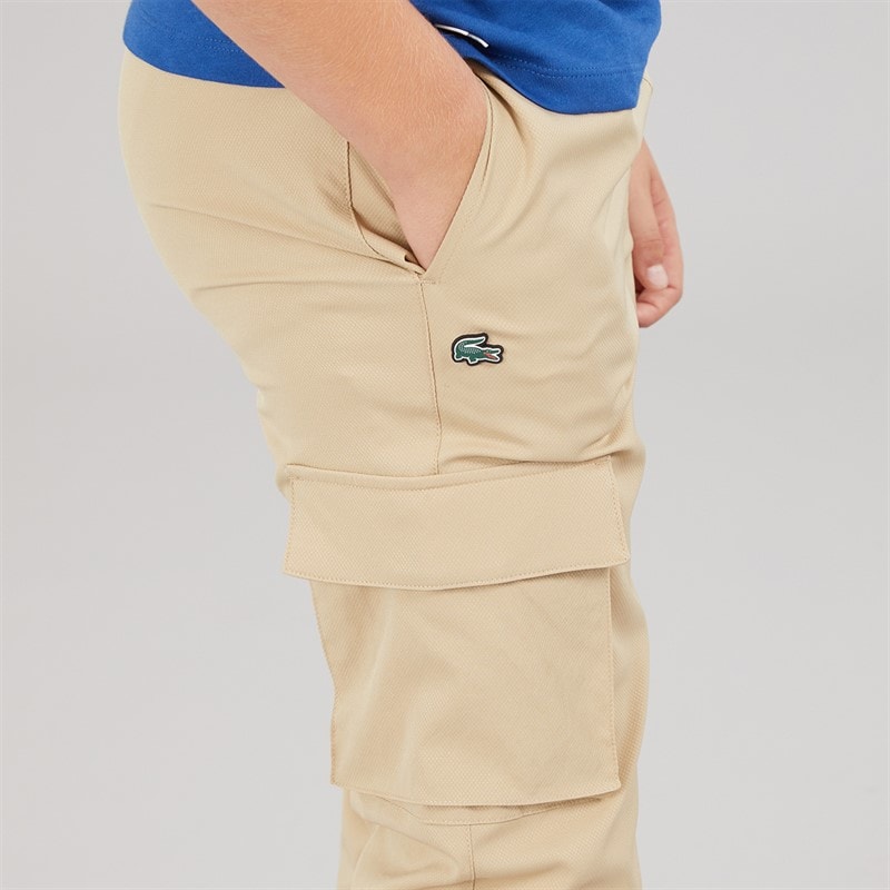 Lacoste Boys Life Croc Cargo Trousers Viennois - Image 3
