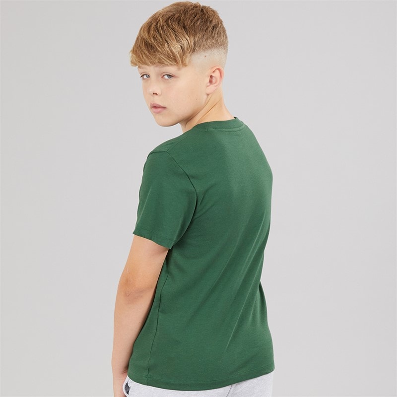 Lacoste Boys Wordmark Croc T-Shirt Vert - Image 2
