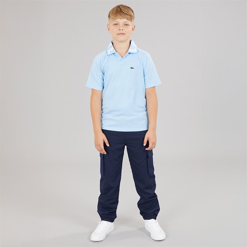 Lacoste Boys Jacquard Polo Shirt Panorama - Image 3