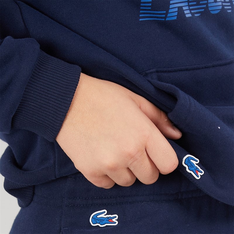 Lacoste Boys Motion Croc Hoodie Marine - Image 3