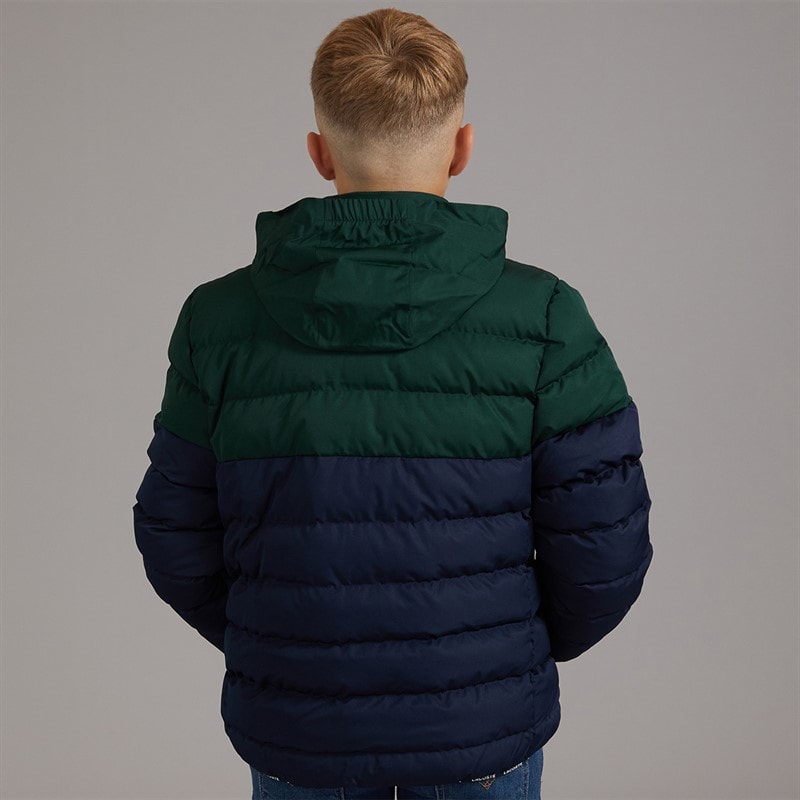 Lacoste Boys Colourblock Puffer Jacket Sinople - Image 5