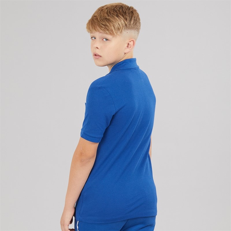 Lacoste Boys Polo Shirt Bleu France - Image 2