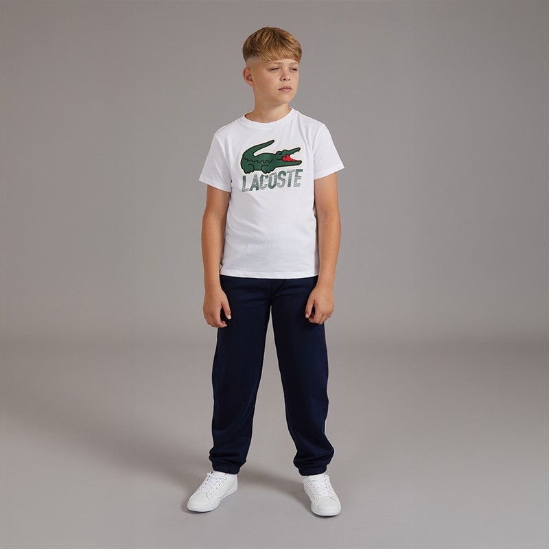 Lacoste Boys Motion Croc T-Shirt Blanc - Image 3