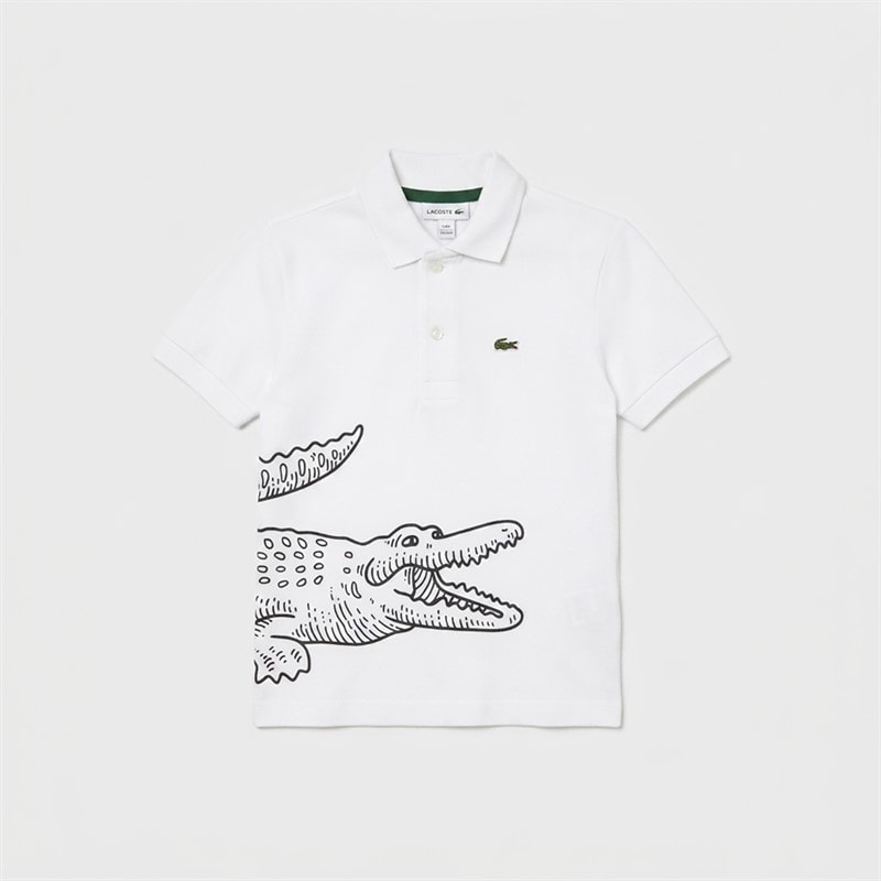 Lacoste Boys Icon Polo Shirt Blanc