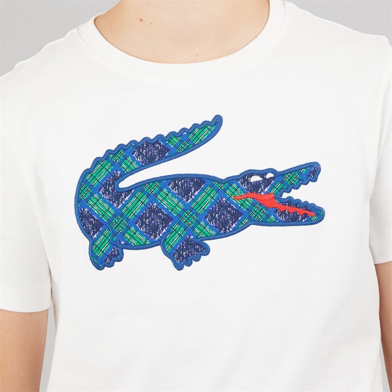 Lacoste Boys Croc T-Shirt Farine - Image 3