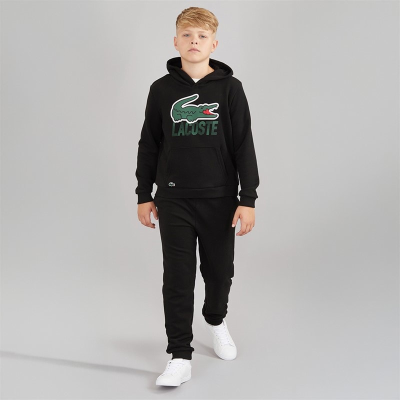 Lacoste Boys Motion Croc Hoodie Noir - Image 4