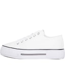 Loyalty And Faith Womens Millie Canvas Platform Trainers White