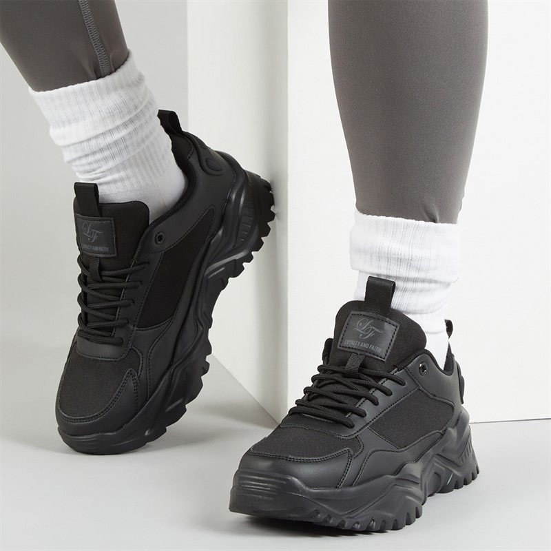 Loyalty And Faith Womens Denise Trainers Black Mono