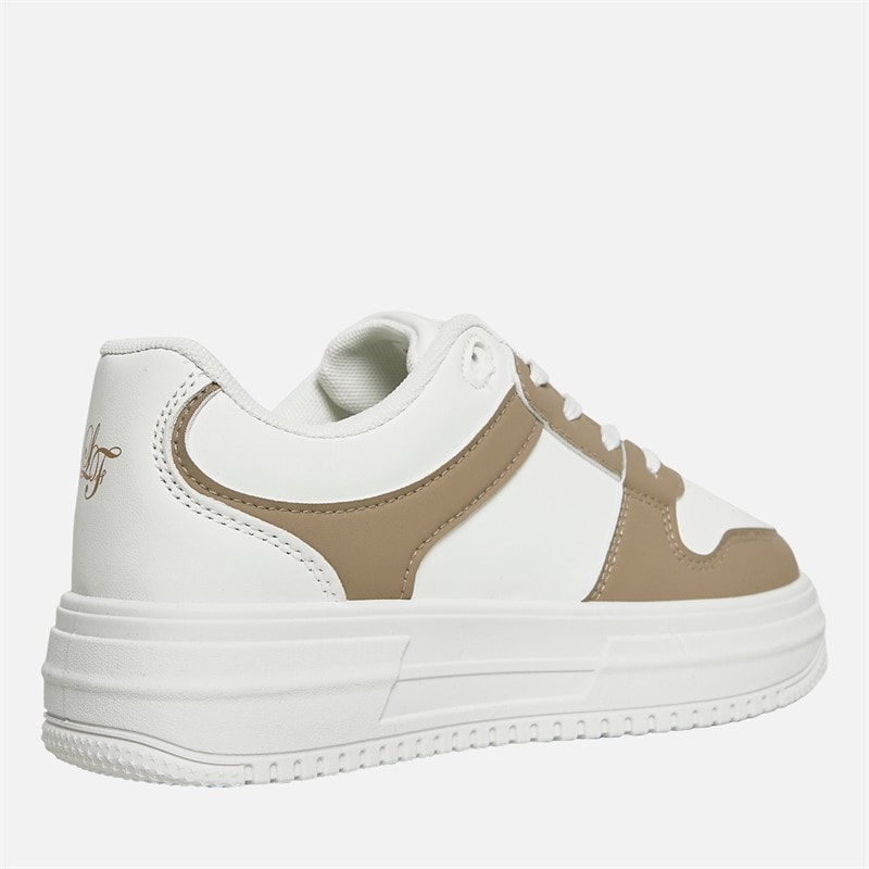 Loyalty And Faith Junior Girls Ashleigh Trainers White/Sand - Image 5