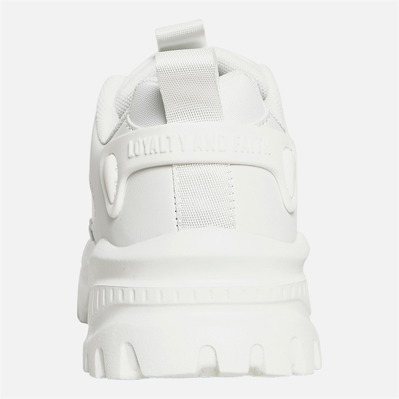 Loyalty And Faith Womens Denise Trainers White Mono - Image 4