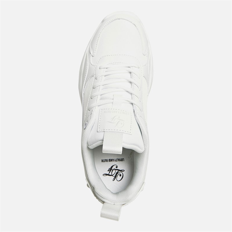 Loyalty And Faith Womens Denise Trainers White Mono - Image 5