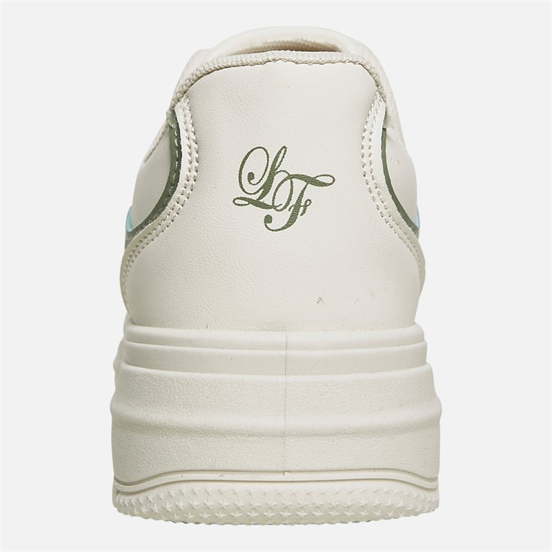 Loyalty And Faith Junior Girls Ashleigh Trainers Off White/Green - Image 3
