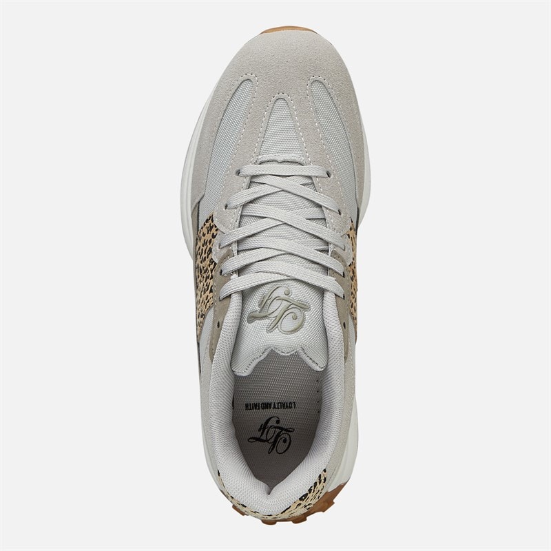 Loyalty And Faith Womens Livia Trainers Grey/Leopard - Image 4