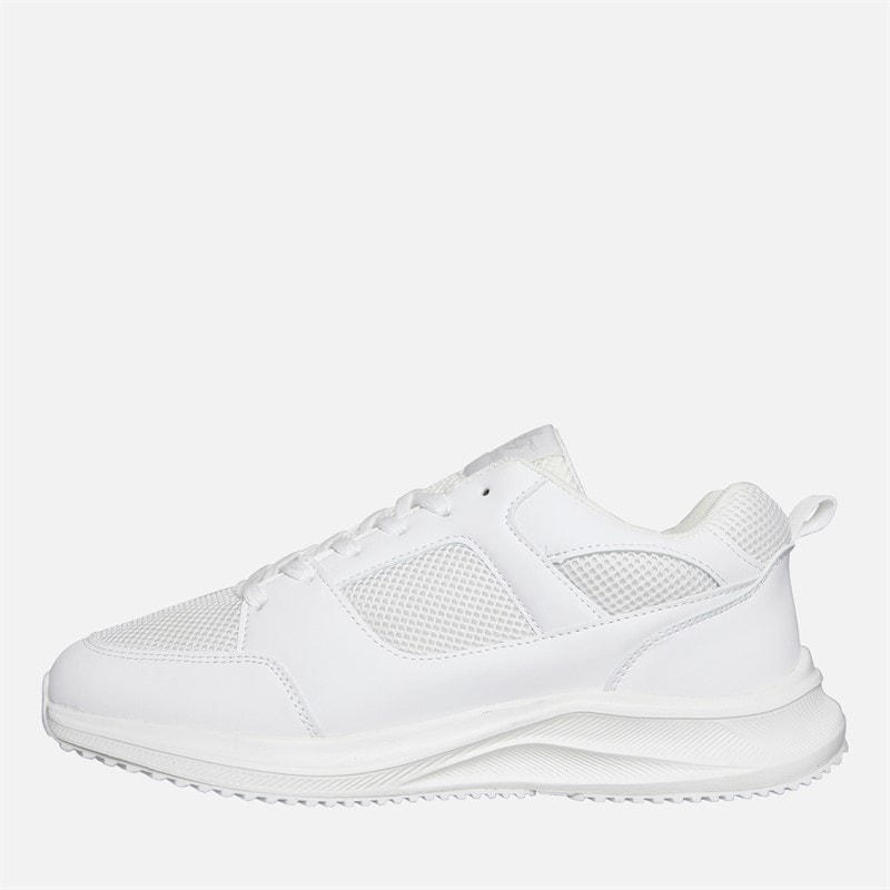 Loyalty And Faith Mens Mclean Trainers White Mono - Image 1