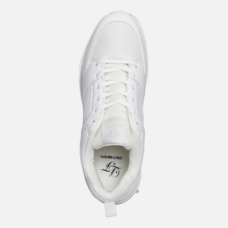 Loyalty And Faith Mens Mclean Trainers White Mono - Image 4