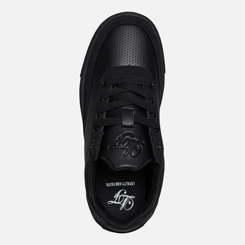 Loyalty And Faith Junior Boys Farhan Trainers Black Mono - Image 4