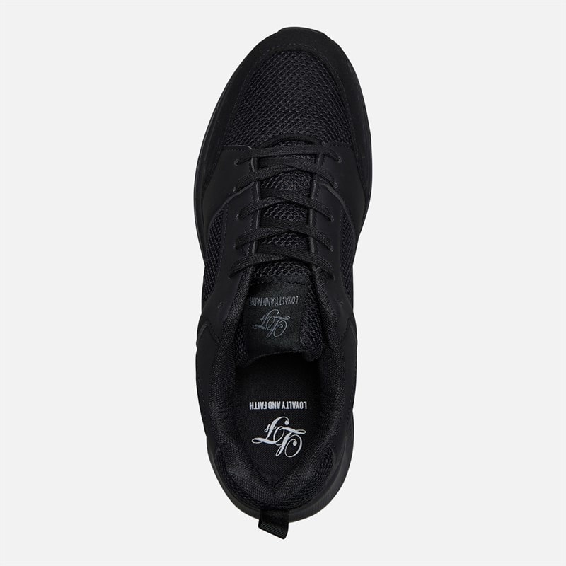 Loyalty And Faith Mens Mclean Trainers Black Mono - Image 4