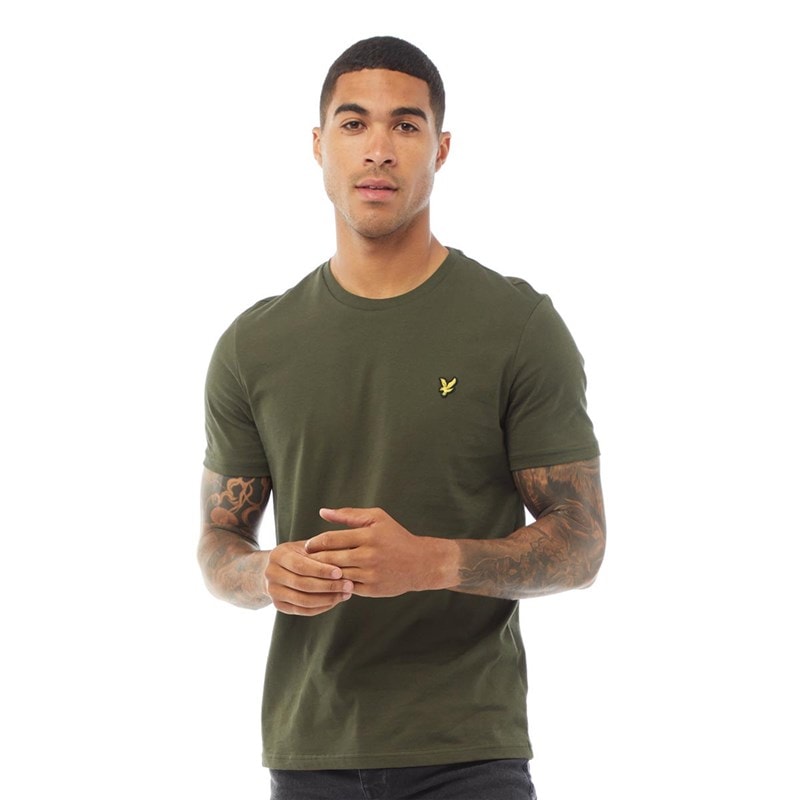Lyle And Scott Vintage Mens Plain T-Shirt Olive